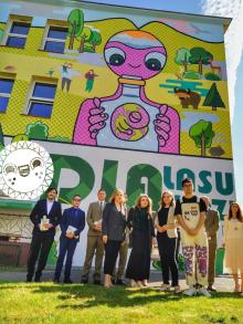 Odsłonięcie muralu w Kaliszu